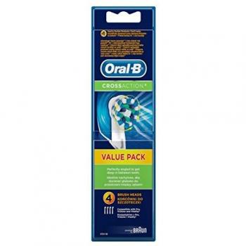 Oral-B EB 50-4 Cross Action Replacement Toothbrush Heads - Pack of 4 for Adults