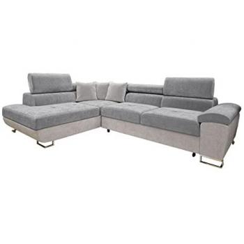 Sofá rinconero Comfivo 290 Premium, con función de descanso y caja de ropa de cama, L-Form, 270x202x71cm