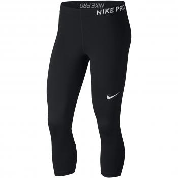 Nike W Np Cpri Mallas 3/4, Mujer, Negro/Blanco, XS