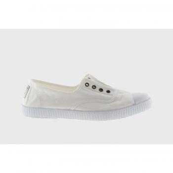 Victoria Lona 106623 Blanca - Zapatillas de lona mujer