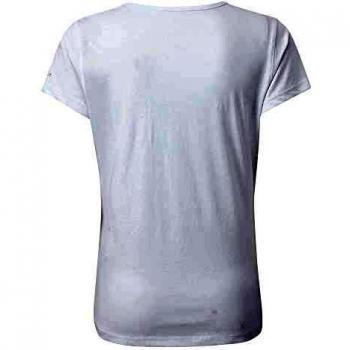Dare2B Summer Nights-Camiseta con Estampado Gráfico De Algodón Transpirable Y Manga Corta T-Shirts/Polos/Vests, Mujer, White, 18