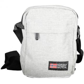 Norway 1963 Gray Adjustable Strap Messenger Bag with Multiple Pockets