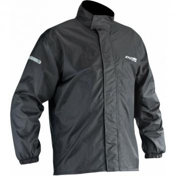 Ixon Chubasquero Compact Negro - Chaqueta impermeable para motocicleta, color negro, tamaño 2XL