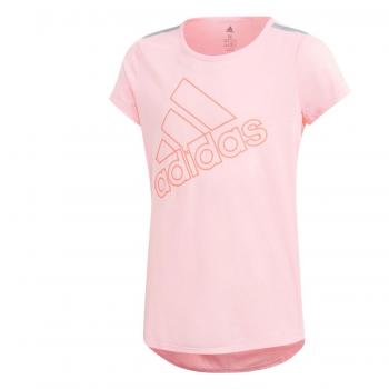 Adidas niña Entrenamiento Brand de Manga Corta para Hombre, otoño/Invierno, Niñas, Color Clear Orange/Chalk Coral, tamaño 128