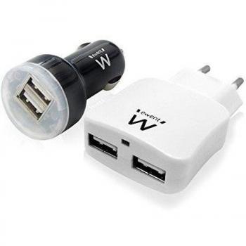 Ewent EW1206 - Kit cargador de coche y casa