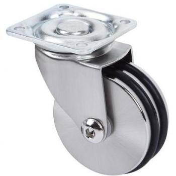 Rueda Giratoria Alu-Alu 50 mm Sin Freno con Platina, Capacidad Máxima 40 kg