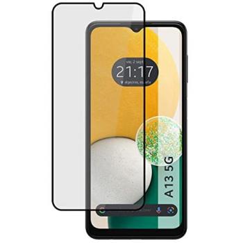 Protector Cristal Templado 5D Completo Negro para Samsung Galaxy A13 5G con Adhesivo Total
