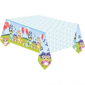 Mantel de Papel Bluey 120x180 cm para Decorar tu Fiesta con Estilo