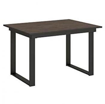 Mesa extensible Bandos 90x80/180 cm con estructura de nogal antracita