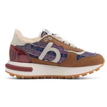 Zapatillas deportivas de mujer Duuo con doble suela, cordones, color marrón lila, talla 41, estilo retro running unisex, borreguito, veganas y sostenibles, fabricadas con materiales reciclados y