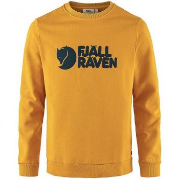 Fjallraven Logo Men's Sweatshirt - Mustard Yellow - Size L - Male