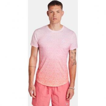 Project X Paris Two-Tone Gradient Effect T-Shirt - Orange - Size M - Cotton Jersey