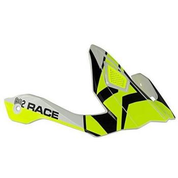 Mots Visera Casco Trial GO2 RACE, Fluo, Negro/Fluo, Talla ÚNICA