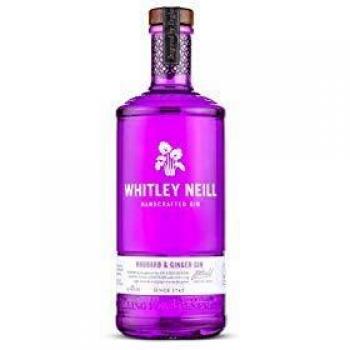 Ginebra Whitley Neill de Ruibarbo y Jengibre 43% 1,0L