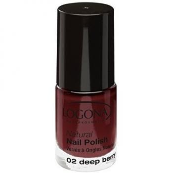 Logona Natural esmalte de uñas, No. 02, Deep Berry