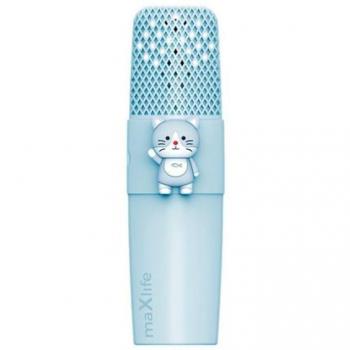 Micrófono Karaoke Bluetooth Maxlife MXBM-500 con Altavoz Azul