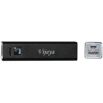 Cargador de teléfono portátil con USB batería con nombre grabado: Vijaya