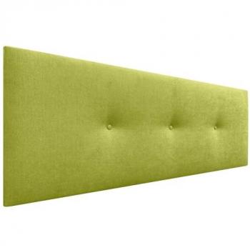 Cabecero Acolchado de Tela Acualine Liso con Botones en Pistacho, 135x50cm para Camas de 120/135/140 cm - Diseño Moderno y Elegante