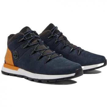 Timberland Sprint Trekker Mid Lace-Up Hiking Sneakers for Men in Dark Blue, Size 44.5