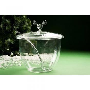Moose Mug Christmas Bowlen Cuenco Incluye Tapa con alce en la punta y cuchara para A & R Moose Mugs alce vasos