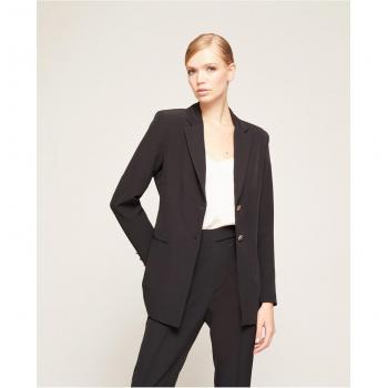 Blazer de mujer de botonadura simple en color liso