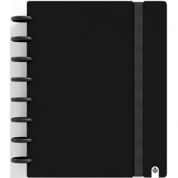 Cuaderno Ingeniox A5 80h Cuadrícula Negro