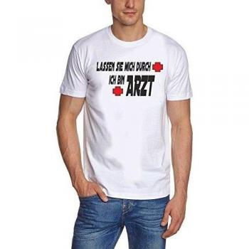 Coole-Fun-T-Shirts Lassen Sie mich durch, Camiseta, Unisex, Blanco