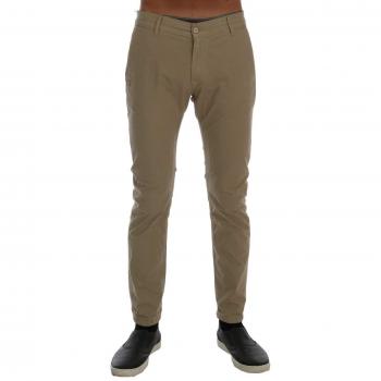 Beige Cotton Stretch Slim Fit Chinos - Daniele Alessandrini, Male, Size: W30