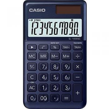 CASIO SL-1000SC-NY - Calculadora, 0.9 x 7.1 x 12 cm, color azul marino