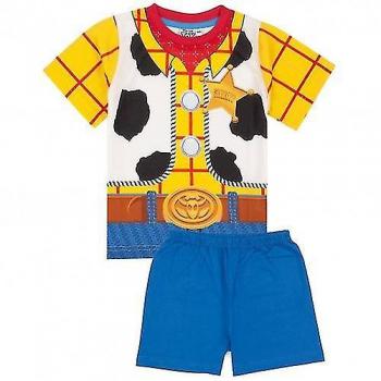 Conjunto de pijama corto para niños Toy Story Woody Azul/amarillo 3-4 años