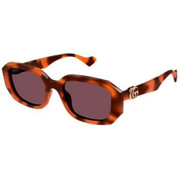 Gucci Stylish Sunglasses in Havana/Brown, Brown female, Size: 54 MM