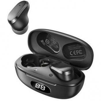 Auriculares Inalámbricos Bluetooth XO X19 Negro con Pantalla de Carga - Autonomía 4h