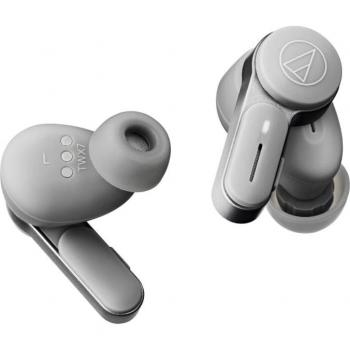 Audio-Technica ATH-TWX7 True Wireless Hybrid Noise Cancelling Earbuds Gray