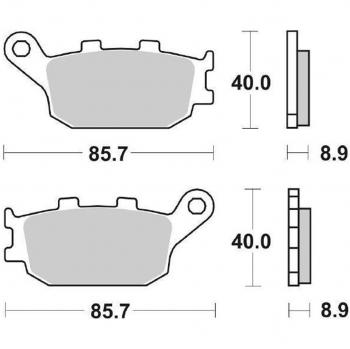 Pastillas de Freno Sinterizadas SBS Go Ahead 657LS para Moto