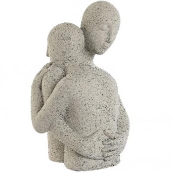 Figura Decorativa Home ESPRIT Blanco Romántico Pareja 25,8 x 22,5 x 38,5 cm