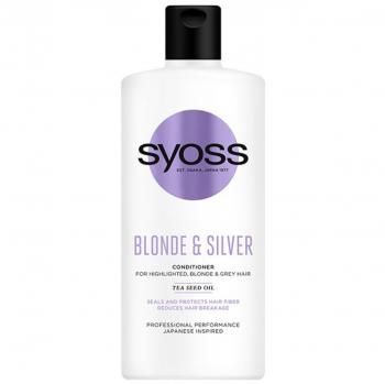 Syoss Blonde & Silver Conditioner 440ml for Blonde and Grey Hair