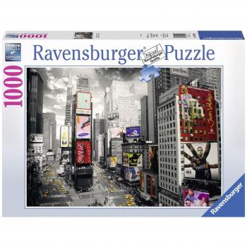 Puzzle Times Square Nueva York Blanco y Negro 1000 Piezas Ravensburger