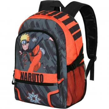 Mochila Karactermania Fight Fan 2.0 Naruto Shuriken Gris 44cm Gran Capacidad
