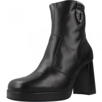 Botines de mujer Nero Giardini I410905D en piel con tacón, color negro, talla 38