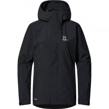 Chaqueta con capucha Haglöfs Gran 3-en-1 Proof negra mujer - XS