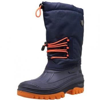 Botas de Nieve Ahto WP CMP Unisex Impermeables Azul/Naranja Fluo