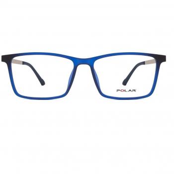 Gafas Recetadas Polar 537 With Clip-On 20 para Hombre Azules con Armazones de 54