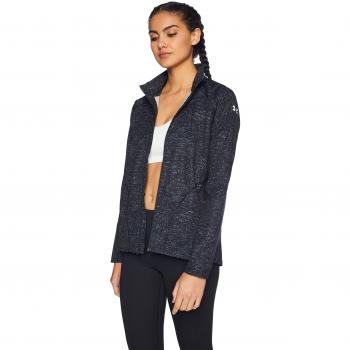 Under Armour Tormenta Fuera Y La Espalda Impresa Chaqueta, Mujer, Black/Reflective