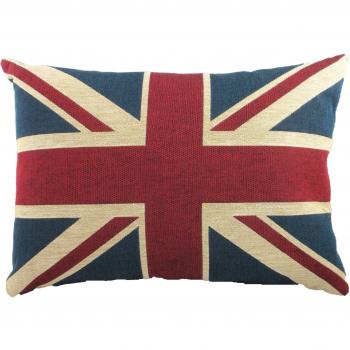 Evans Lichfield LB363 - Cojín en tela de tapiz con diseño de la bandera británica , 46 x 33 cm, relleno de fibra de poliéster
