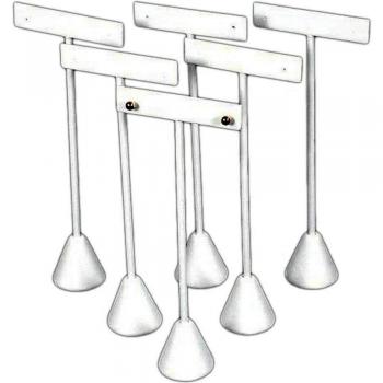 Expositor para Findingking 6 pendiente T soporte color blanco piel 6.75 