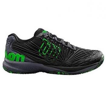 Wilson Kaos 2.0 Clay Court, Zapatilla de Tenis, para Todo Tipo de Superficies, tenistas de Cualquier Nivel para Hombre, Negro Gris, número 47 1/3 EU