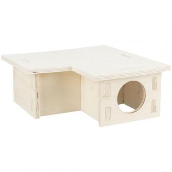 TRIXIE Casa para roedores con 3 estancias madera 30x12x30 cm