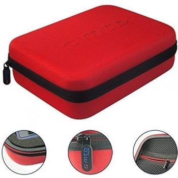 mtb more energy® Estuche para QumoxSJ4000+, SJ4000, SJ5000, SJ6000 / SJCAM / DBPOWER... - Rojo