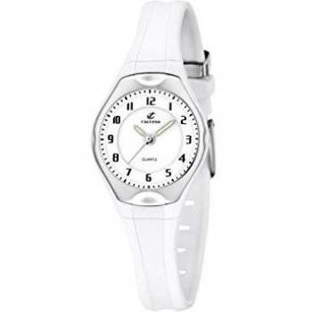 Calypso 5163/H - Reloj para niñas de cuarzo, correa de goma color blanco