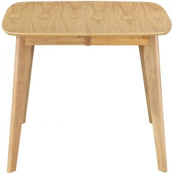 Mesa de comedor extensible nórdica en madera clara L90-130 Leena